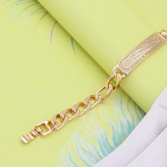 Elegant Rose Gold Chain Bracelet with Intricate Design, XPBL0654 - Picture 6 of 12